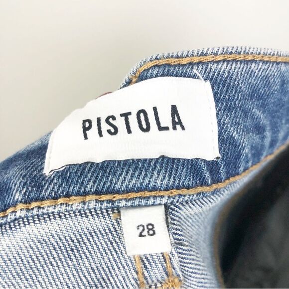 PISTOLA | Light Wash Blue Denim Skinny Jeans Exposed Button Fly Women’s Size 28 - Picture 12 of 12